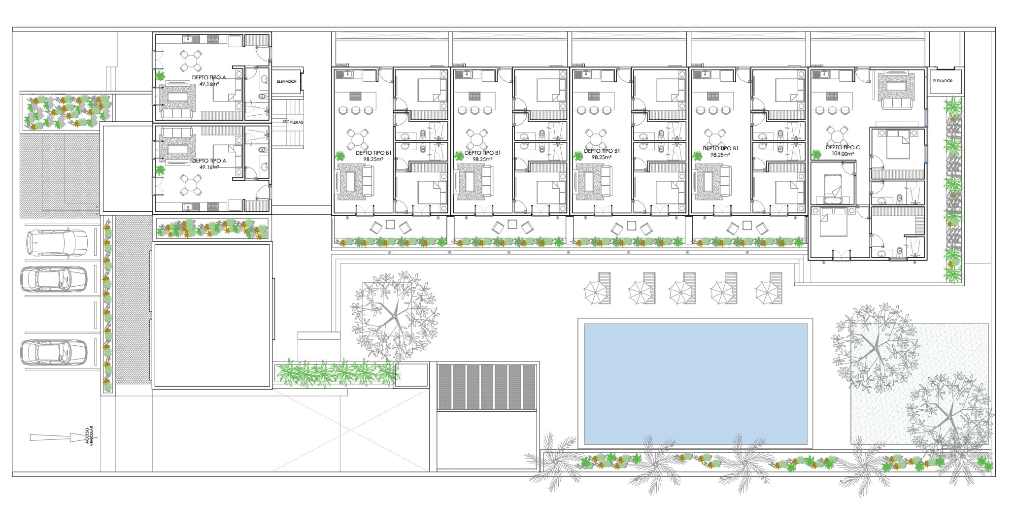 fachada plano